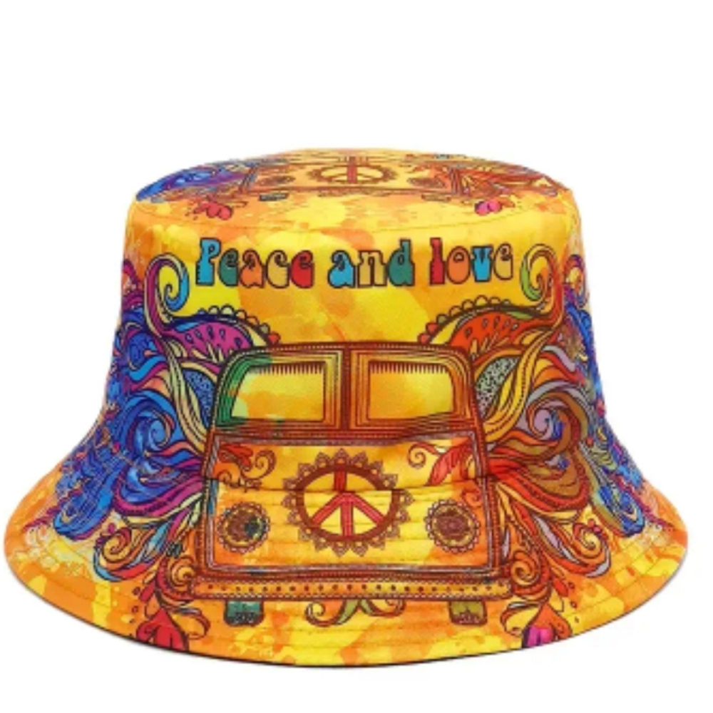 Peace And Love Bucket Hat Unisex 22"/23" - Picture 4 of 5